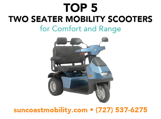 Top 5 Two Seater Mobility Scooters for Comfort and Range