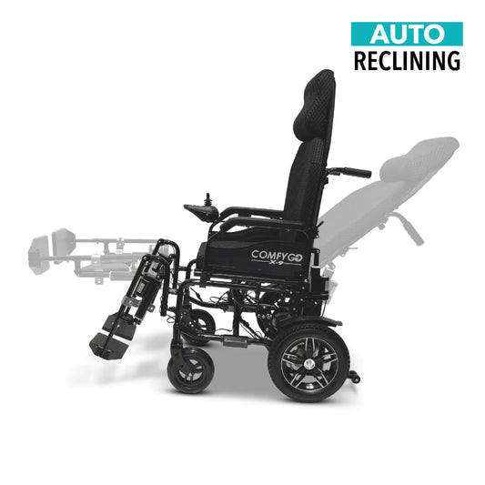 ComfyGo X-9 Remote Controlled Electric Wheelchair, Automatic Reclining Backrest & Lifting Leg Rests